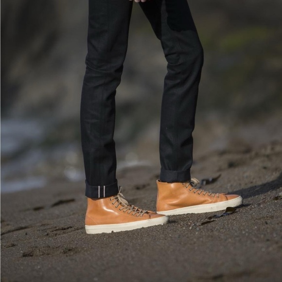 Gustin #286 Black x Black Slim Selvedge Denim Jeans 33 - Picture 3 of 12